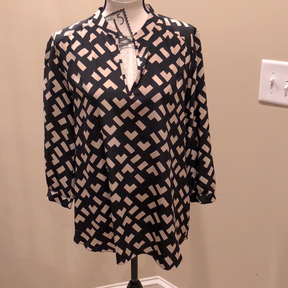 Amanda Uprichard silk geometric tunic